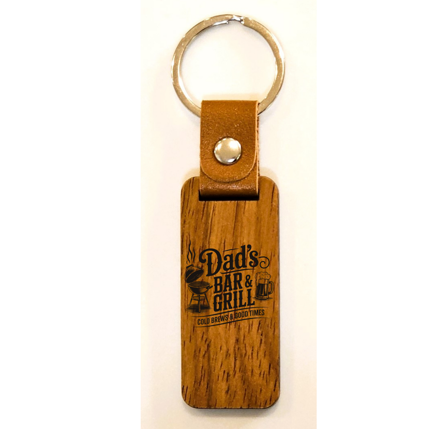 Father's Day Keyrings. Laser Engraved.
