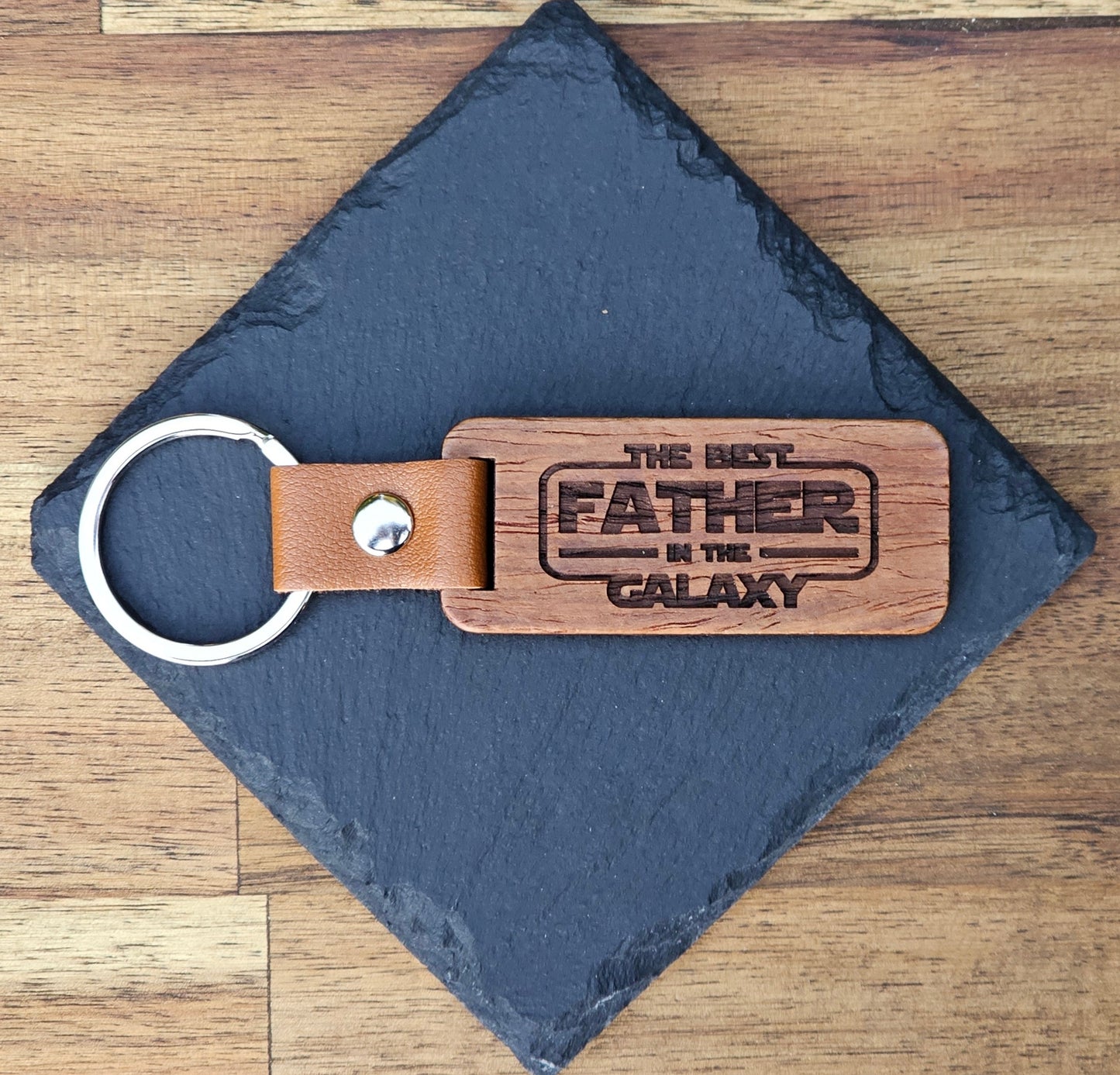 Father's Day Keyrings. Laser Engraved.