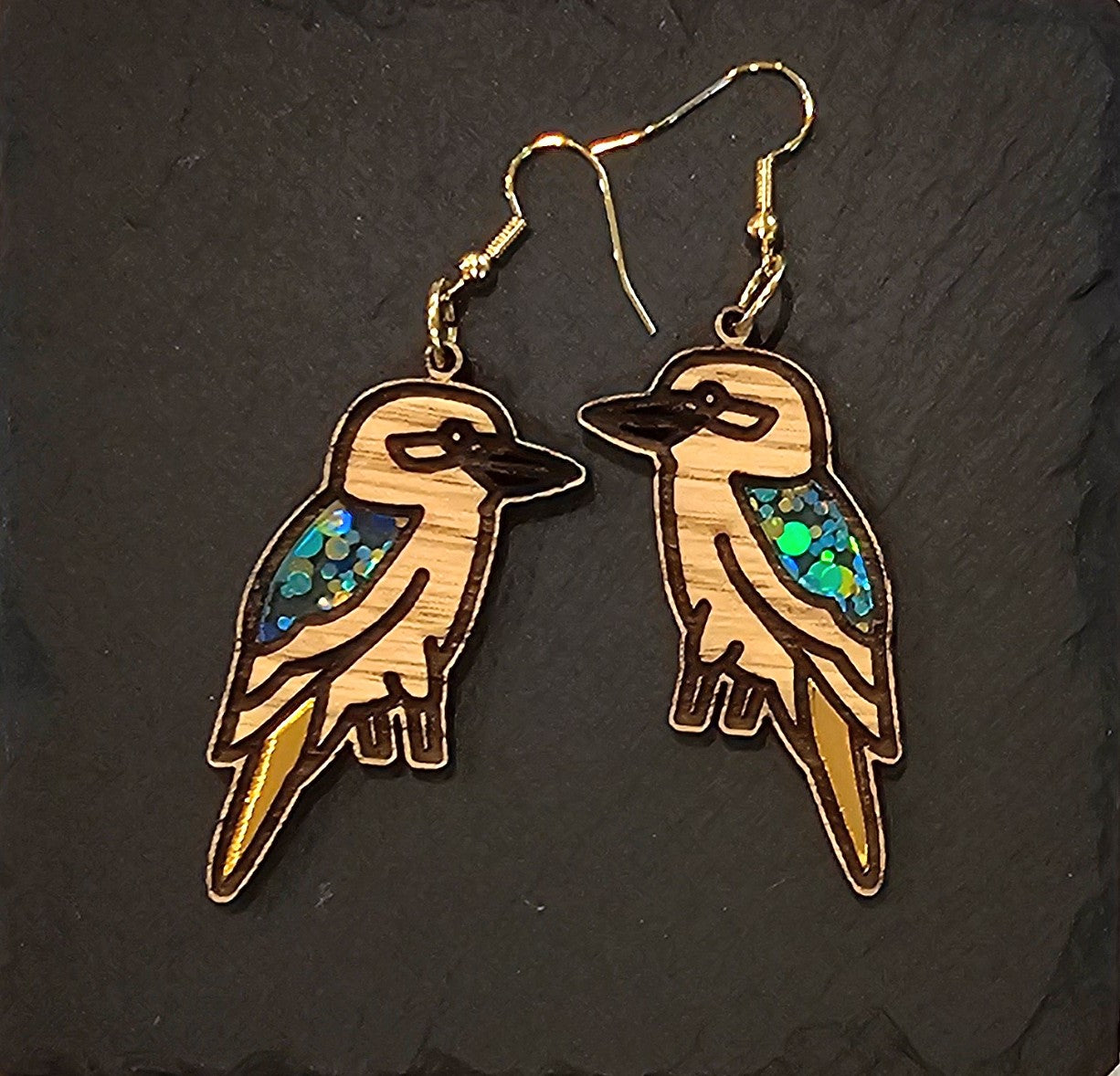 Kookaburra Inlay Earrings
