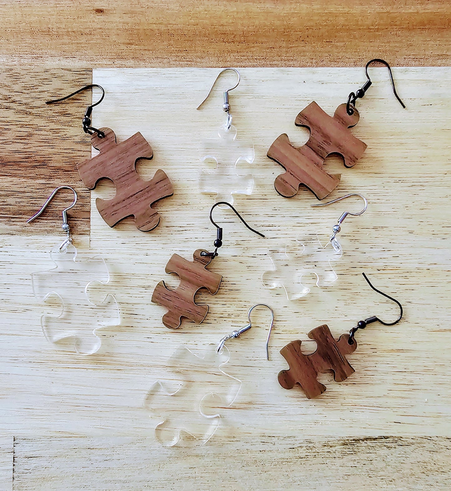 Puzzle Piece Earrings Small 30mm