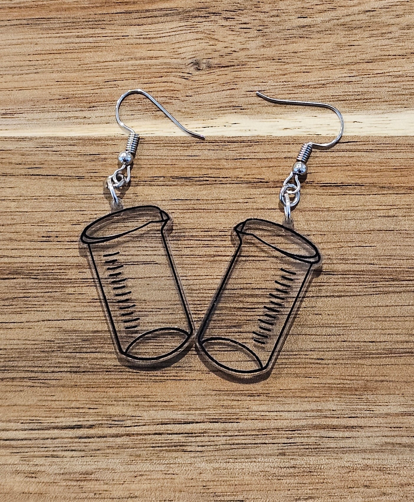 Beaker Earrings – Laser Cut Science Style