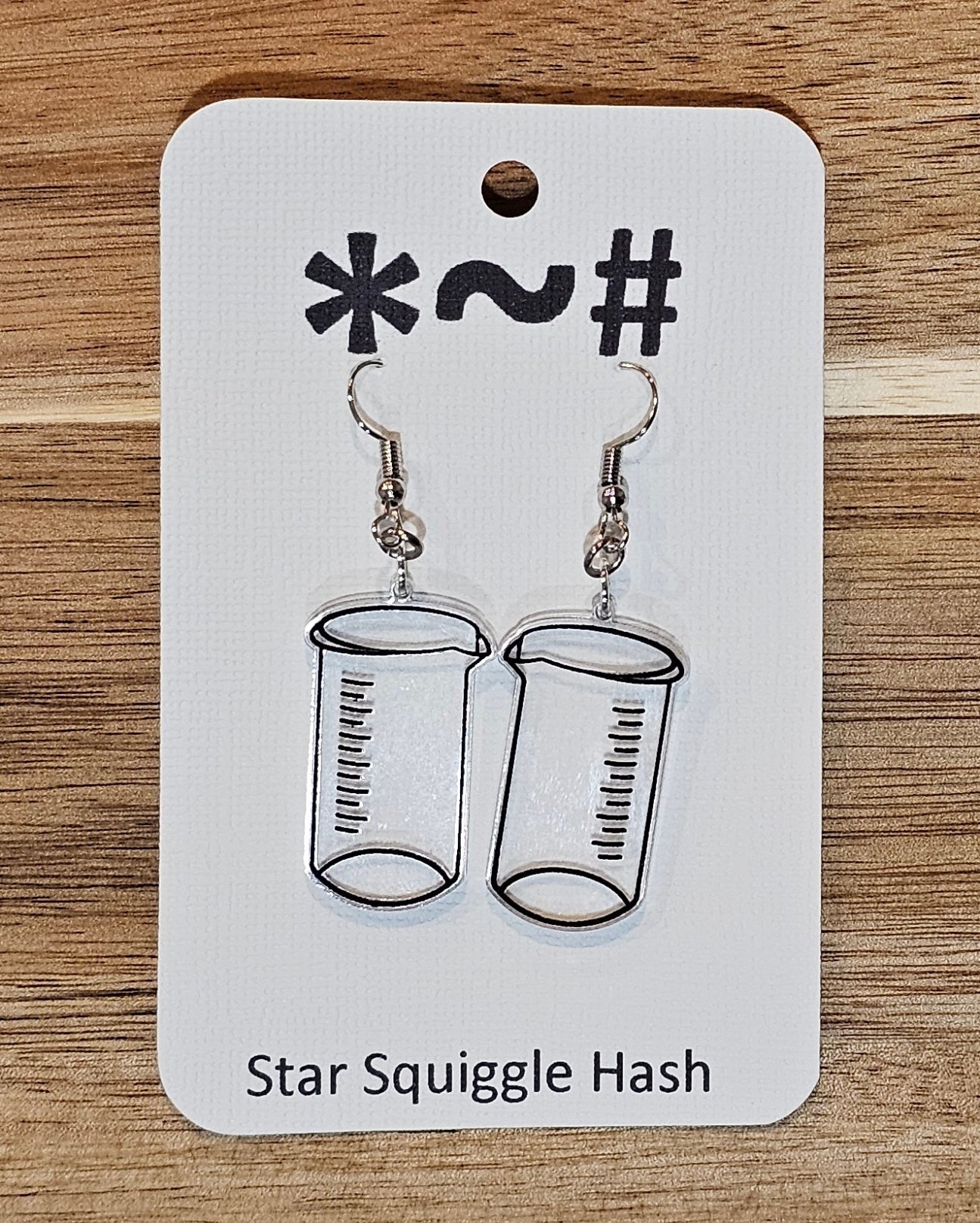 Beaker Earrings – Laser Cut Science Style
