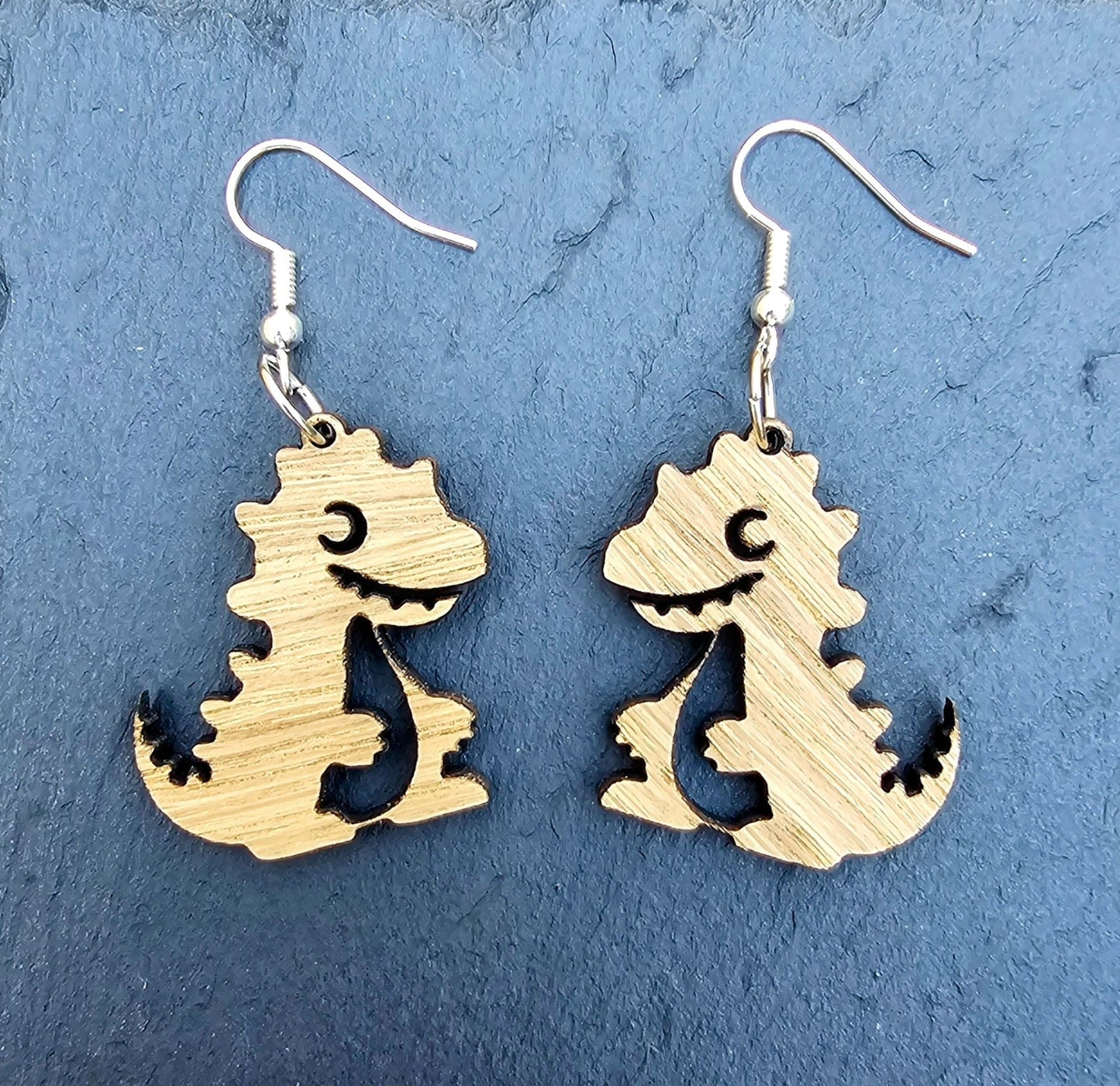 Cute Dino Earrings. Free Shipping. - Star Squiggle Hash