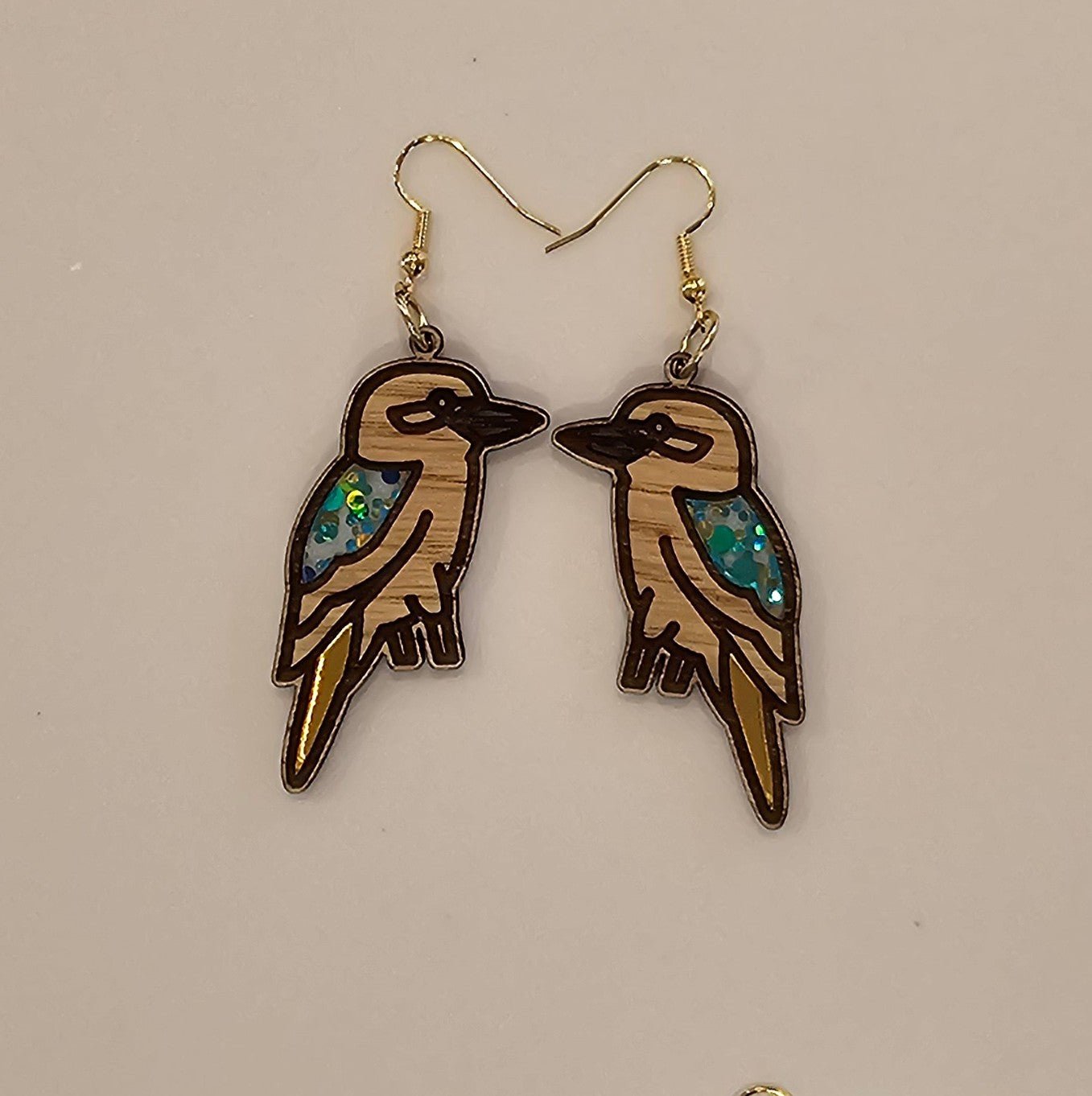 Kookaburra Inlay Earring - Star Squiggle Hash