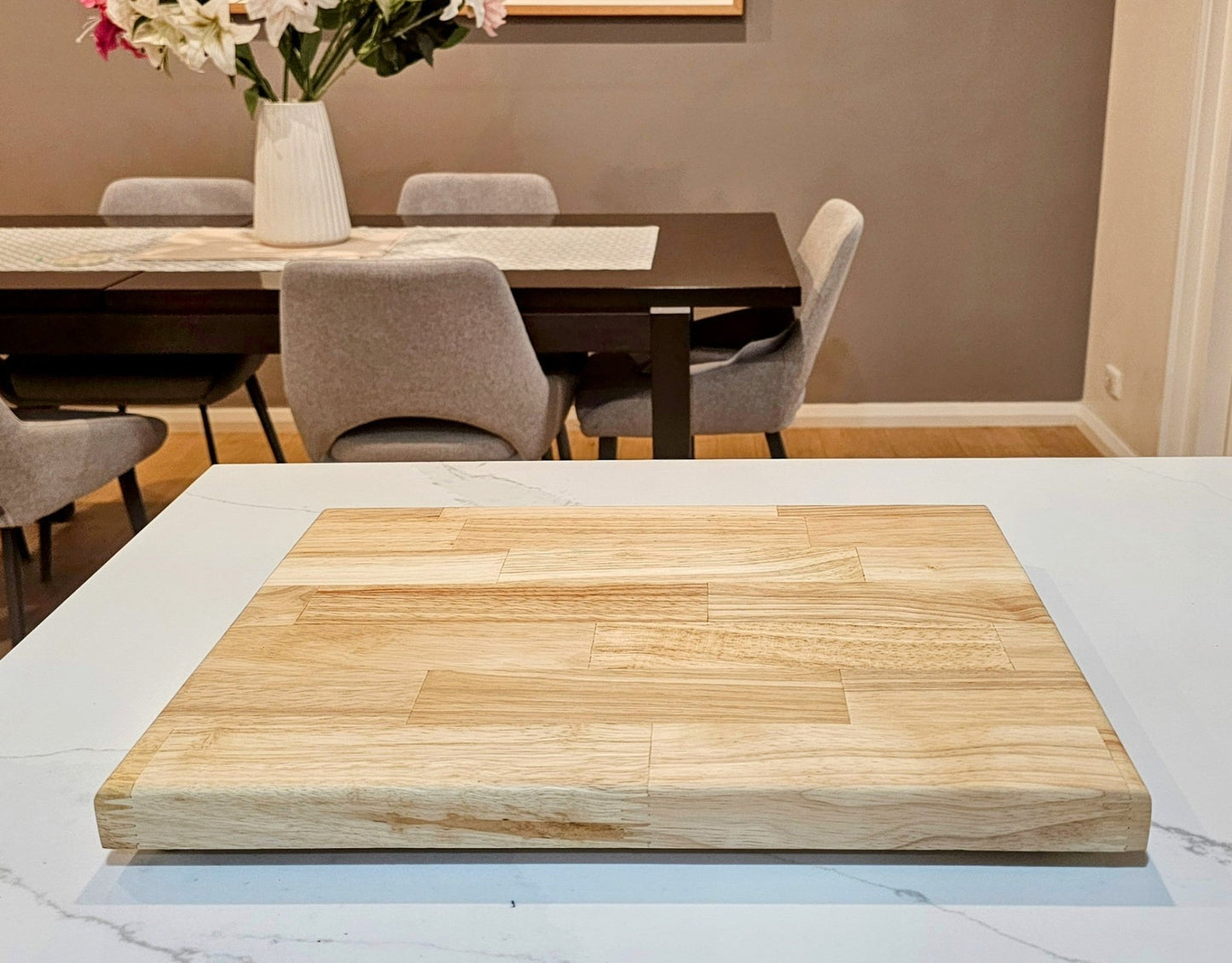 Premium Hardwood Chopping Board – Custom Laser Engraved - Star Squiggle Hash