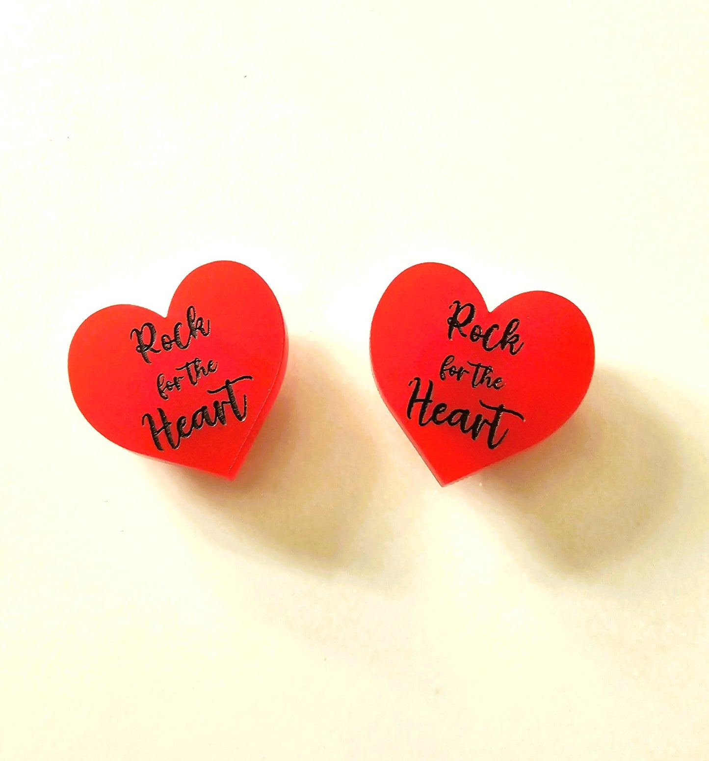 Rock for the Heart Badge. Heart Kids fundraiser. - Star Squiggle Hash