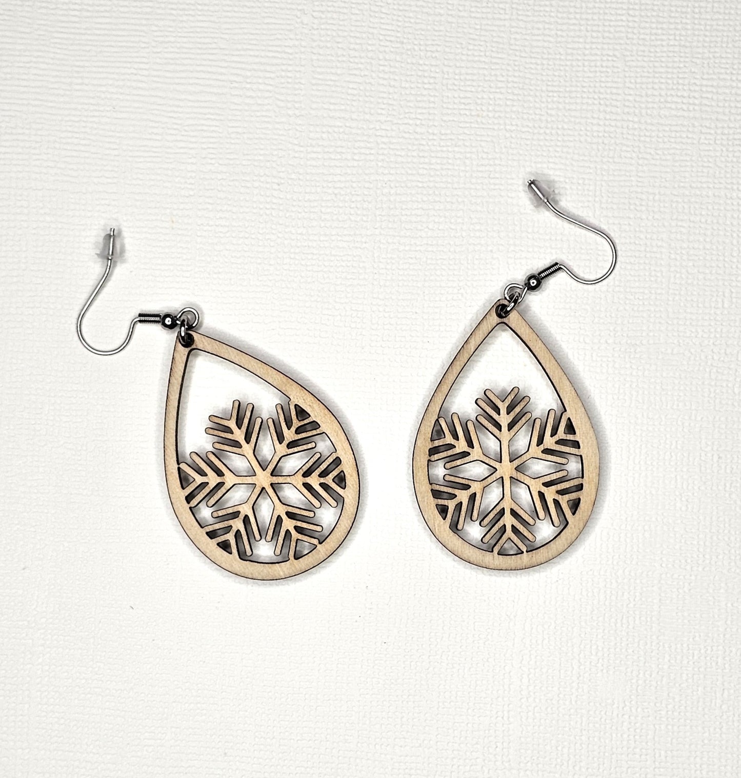 Sparkly Snowflake Earrings - Star Squiggle Hash