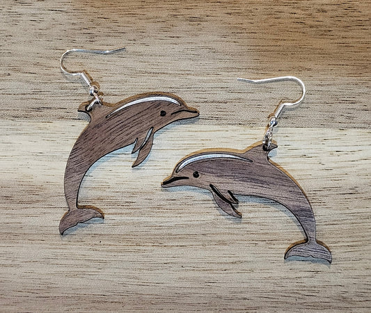 Dolphin Inlay Earrings