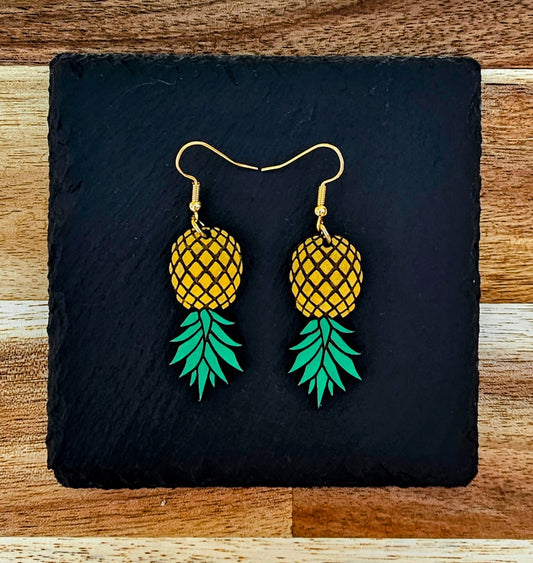 Upside Down Pineapple Earring