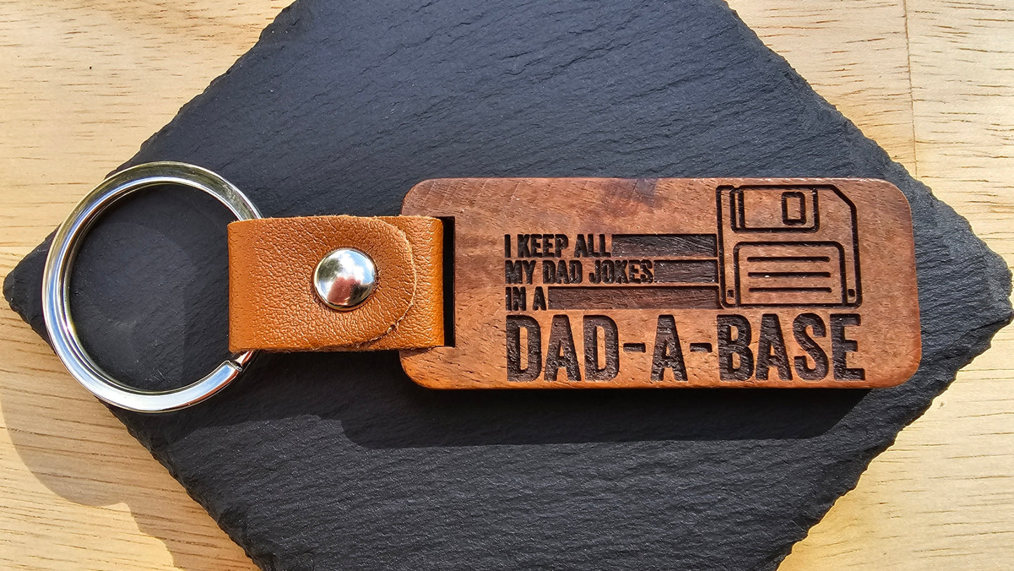 Father's Day Keyrings. Laser Engraved.
