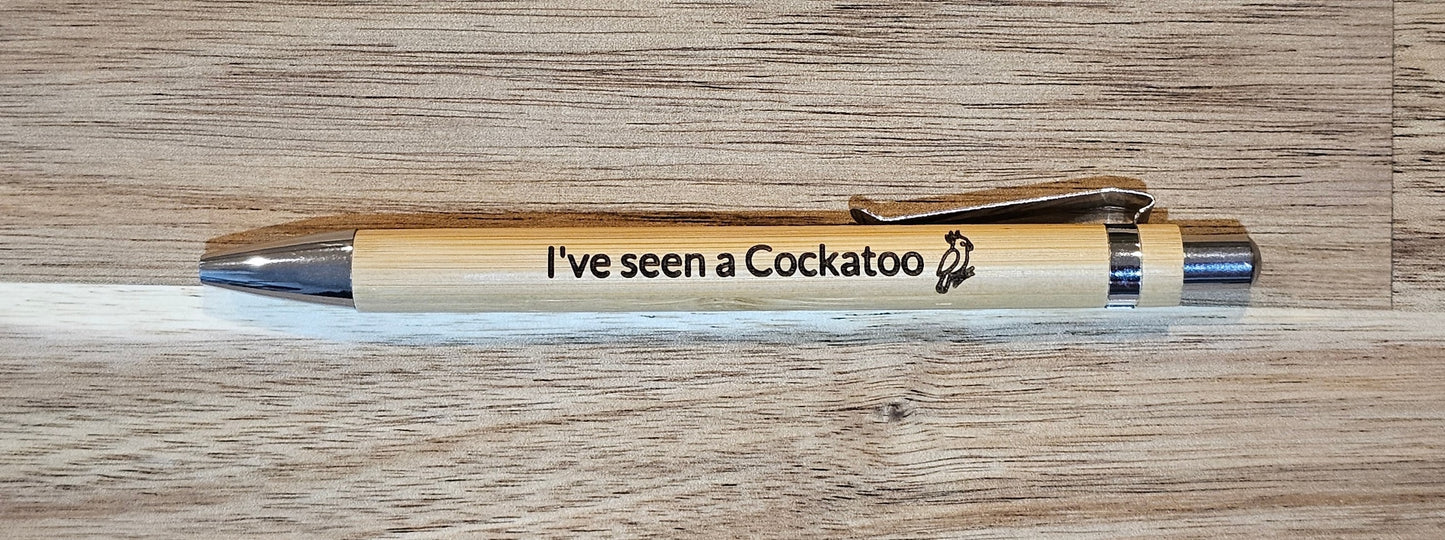 Bamboo Laser Engraved Pens