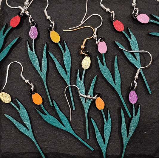 Floriade Inspired Tulip Earrings.