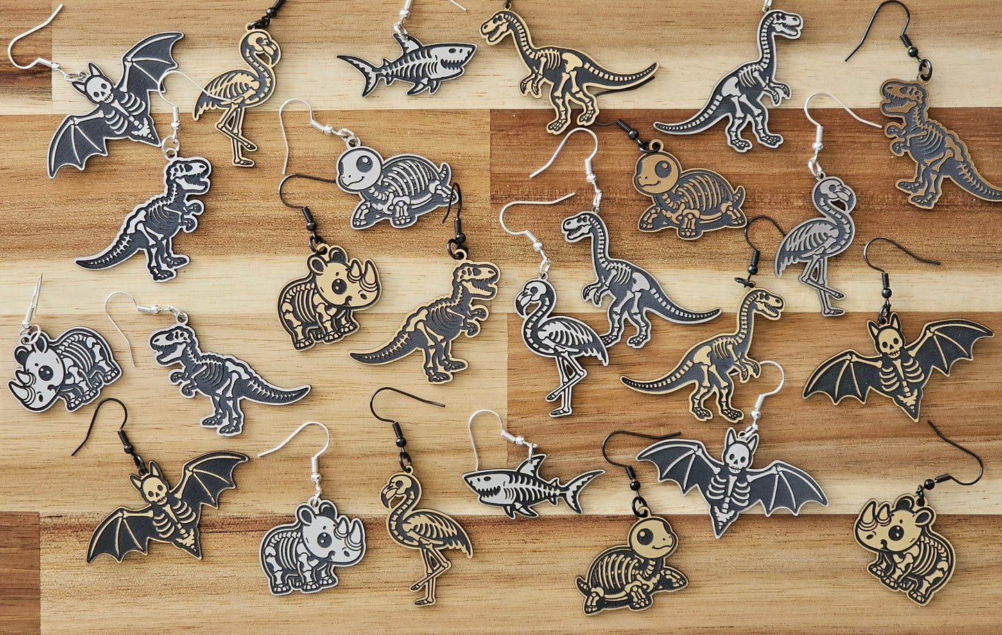Animal Skeleton Earrings