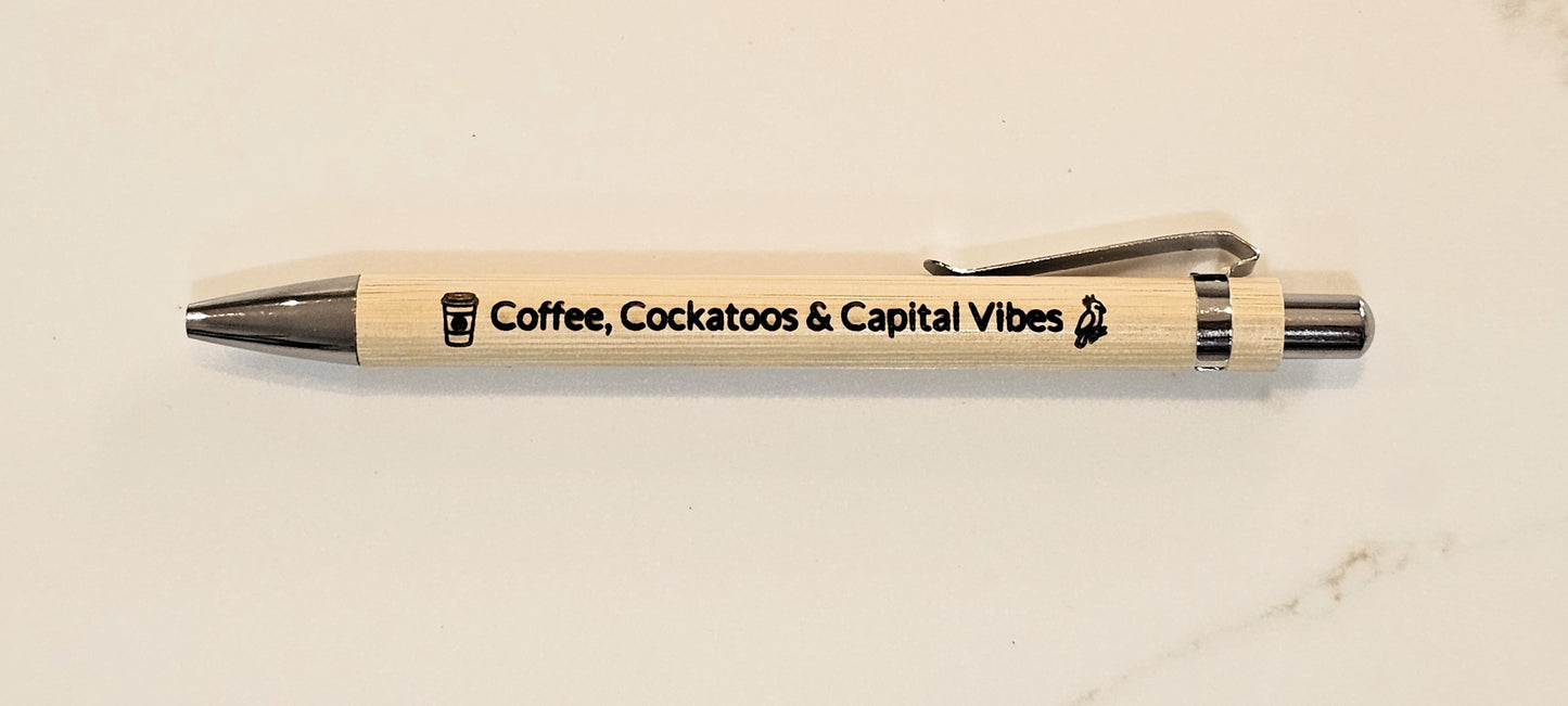 Bamboo Laser Engraved Pens