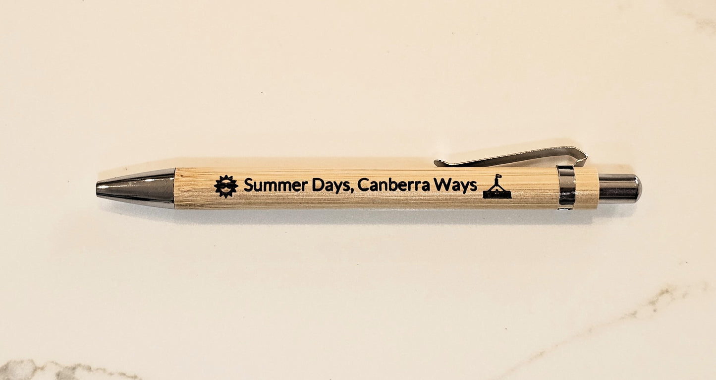 Bamboo Laser Engraved Pens