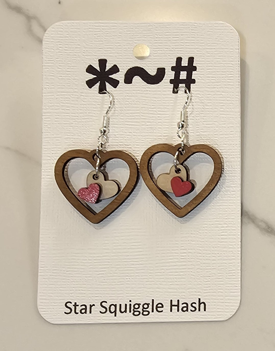 Heart Pendant Earrings