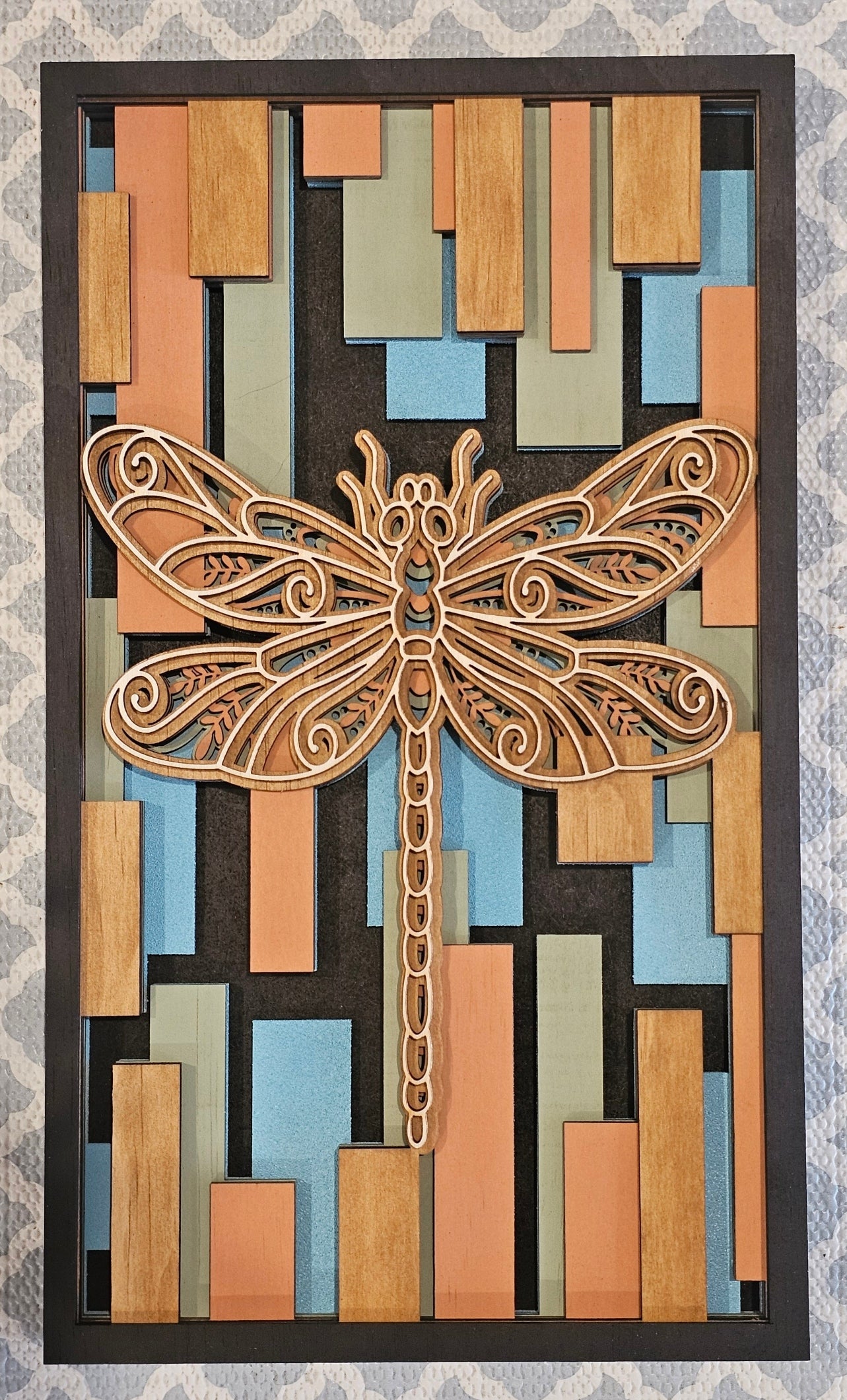 Dragonfly Multi-Layered Wall Art