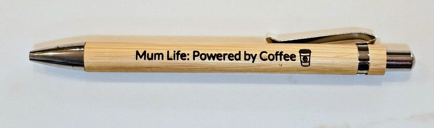 Bamboo Laser Engraved Pens