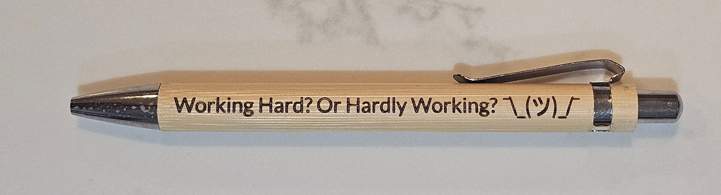 Bamboo Laser Engraved Pens