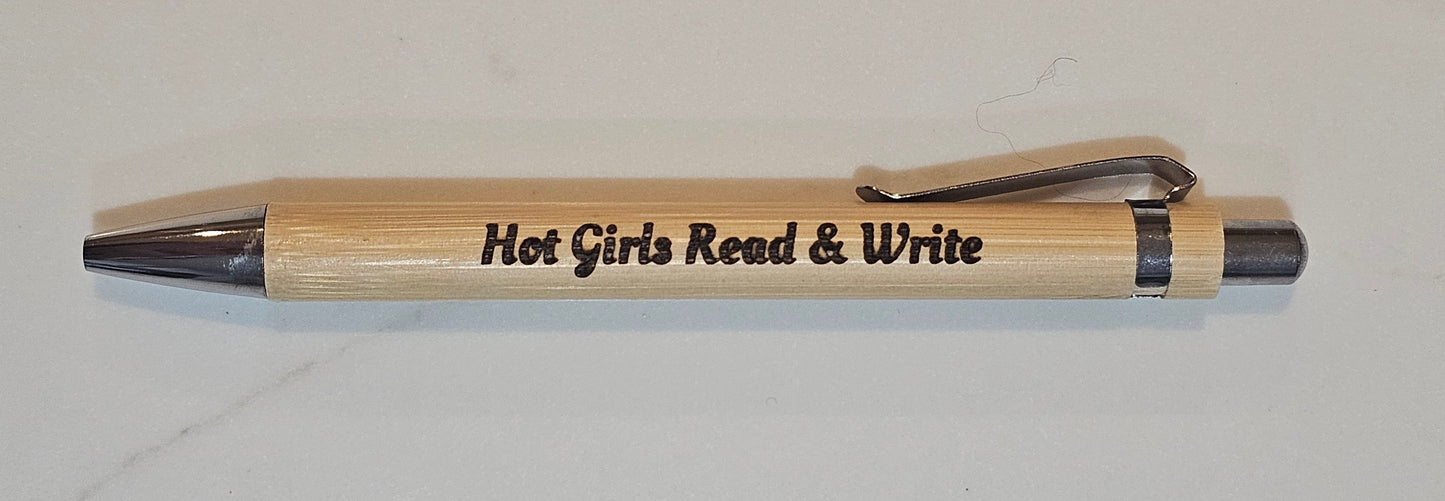 Bamboo Laser Engraved Pens