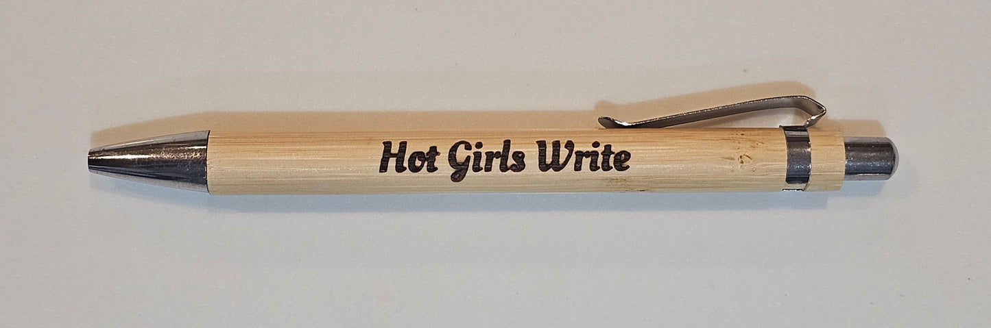Bamboo Laser Engraved Pens