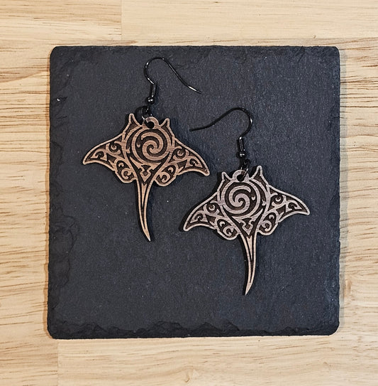 Manta Ray Earrings