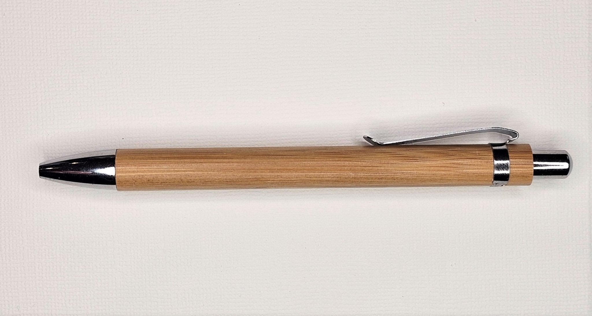 Custom Laser Engraved Bamboo Pen – Star Squiggle Hash