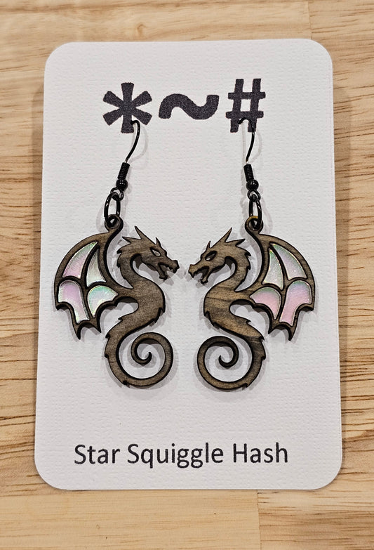 Dragon Inlay Earrings