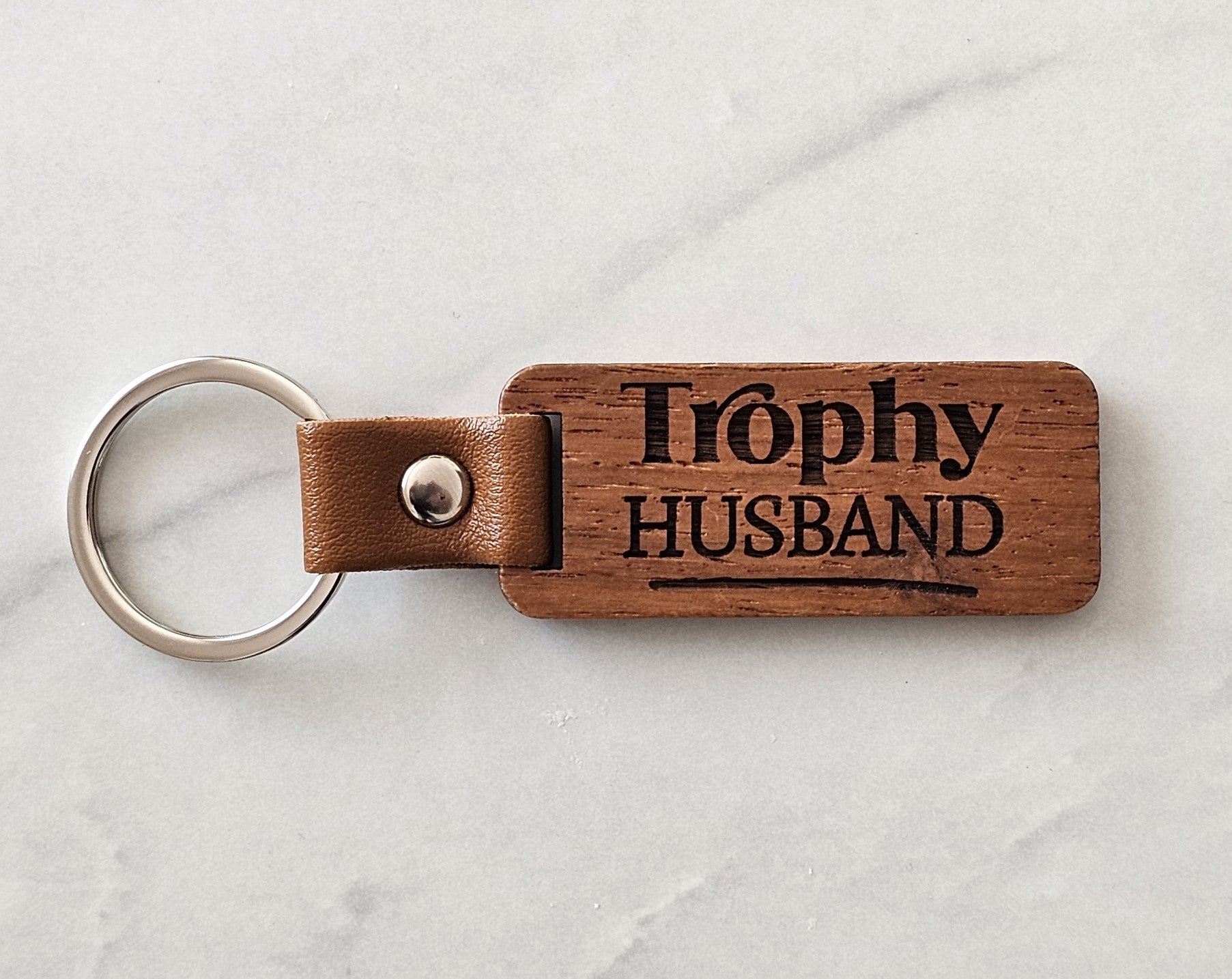 Trophy Husband Key Ring - Star Squiggle Hash